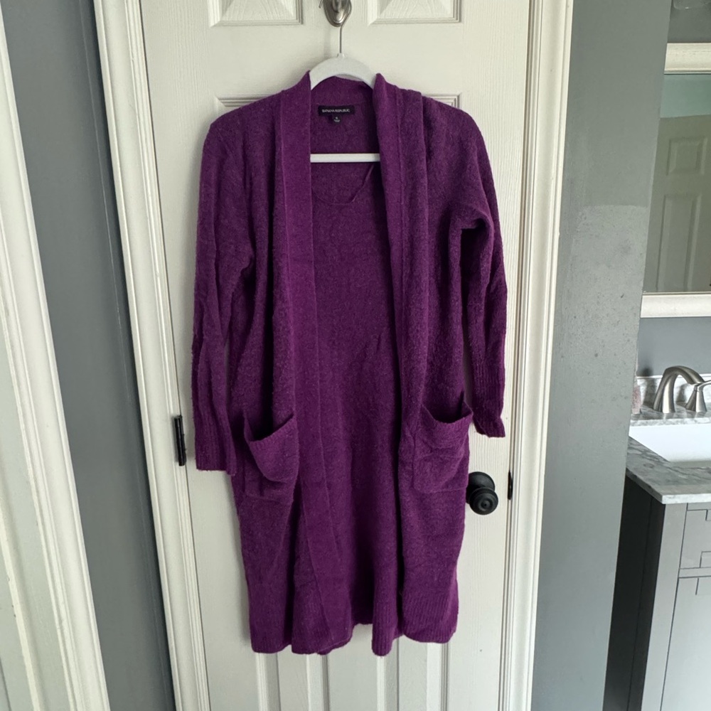 Banana Republic Purple Women's Cardigan